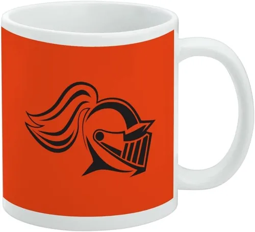 Vista 102 de Taza de cerámica con el logotipo principal de la Universidad Rider, taza de regalo novedosa para café, té y bebidas calientes, 11oz, blanca