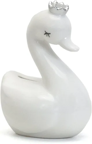 Vista 5 de Child to Cherish Hucha de cerámica del cisne, Hana el cisne