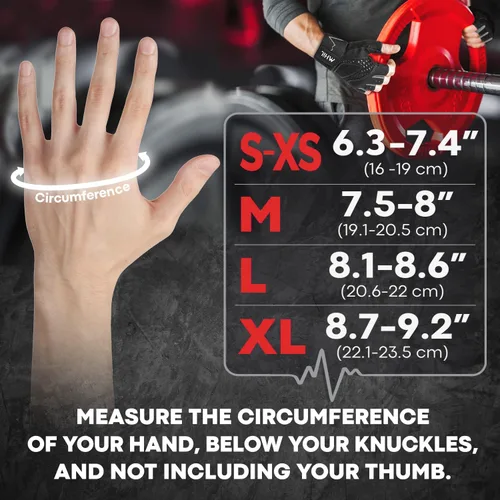 Vista 5 de MhIL Guantes de entrenamiento para hombres – Guantes de gimnasio cómodos para hombres con agarre mejorado para seguridad y protección de las manos