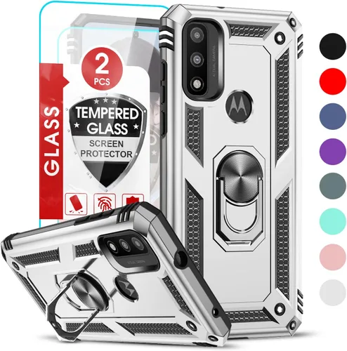 Vista 266 de LeYi Funda para Moto G Stylus 2022 4G (no compatible con 5G), funda para Moto G Stylus con 2 protectores de pantalla, funda protectora de grado Oro