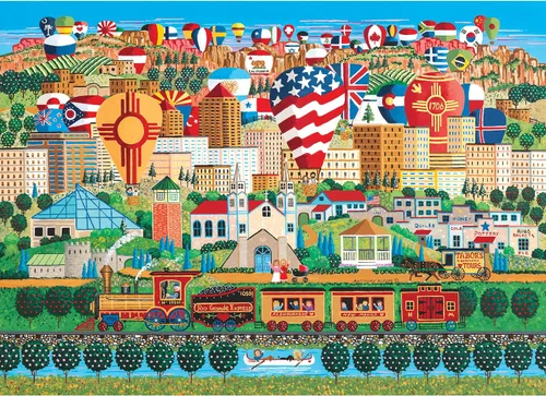 Vista 9 de RoseArt - País de origen- Mount Rushmore - Rompecabezas de 1000 piezas para adultos