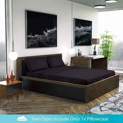 Vista 7 de DREAMCARE - Juego de sábanas de tamaño individual XL, 3 piezas, refrescantes, extralargas, suaves y duraderas de 100% poliéster de microfibra