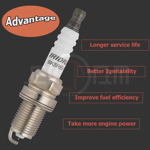 Vista 5 de Bujías de repuesto automotriz, 6 piezas que reemplazan a BKR5EIX-11 5464 bujías de iridio compatibles con 96-04 RL SLX TL 3.2L 3.5L V6, 98-05 C240