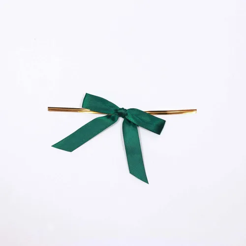 Vista 8 de Efavormart - 50 lazos de cinta preatados de satén verde esmeralda cazador de 3 pulgadas, cesta de regalo, decoración de bolsas de recuerdo
