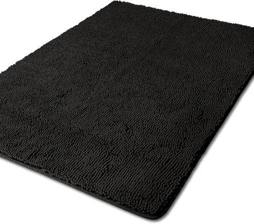 Vista 214 de Yeaban Alfombra de pasillo de baño de 24 x 72 pulgadas, antideslizante, alfombra de baño larga de felpilla gruesa, absorbente y lavable, alfombra