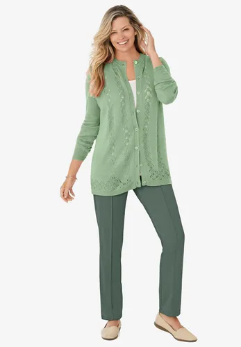 Vista 4 de Woman Within Pantalón de punto suave con cintura elástica y talla grande