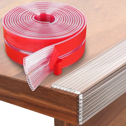 Vista 11 de Protector de bordes para bebés, tira protectora de borde transparente, cinta de cubierta de borde afilado, protectores protectores autoadhesivos