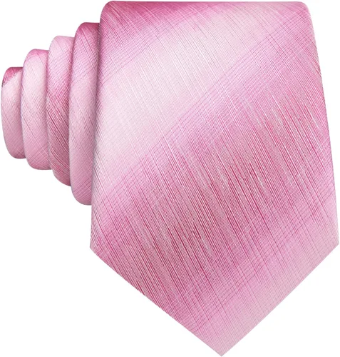 Vista 315 de Barry.Wang Juego de corbatas para hombre, corbata de seda a rayas, tejido a cuadros, gemelos formales, negocios, boda