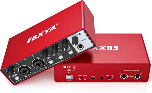 Vista 9 de Interfaz de audio EBXYA 2x2 - Tarjeta de sonido de grabación USB de 24 bits/192 kHz