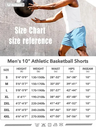 Vista 6 de NORTHYARD Pantalones cortos deportivos de baloncesto para hombre, de 5, 7, 10 pulgadas, para entrenamiento, gimnasio, secado rápido, pantalones