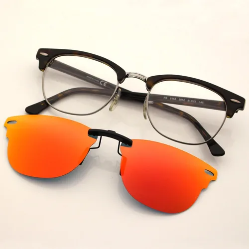 Vista 3 de COODY Gafas de sol polarizadas con clip para Ray-Ban RB5154 49x21, 51x21, opción multicolor