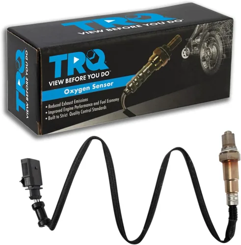 Vista 367 de TRQ Sensor de Oxígeno O2 de 4 Hilos de Banda Estrecha Compatible con VW Atlas 2.0L 2018-21, VW GTI 2.0L 2016-18, Audi A3 Quattro 2.0L 2015-18, VW
