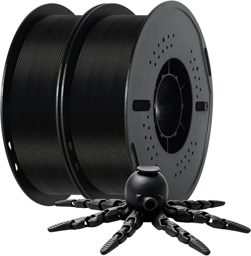 Vista 10 de Kingroon PLA - Filamento para impresora 3D, 10 carretes, precisión dimensional de +/- 0.02 mm, carrete de 10 kg (22 libras), 1.75 mm, 5 negro + 5
