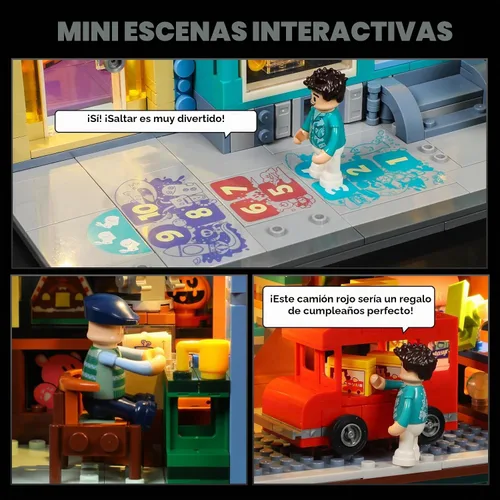 Vista 4 de Lumibricks Set de Ladrillos de Construcción de Iluminación de Tienda de Juguetes – Modelo de Casa de Ciudad Modular Townhouse Tienda de Juguetes
