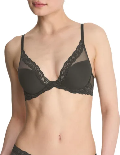 Vista 71 de Natori - Sujetador de encaje para mujer con inmersión, diseño de plumas Cafe