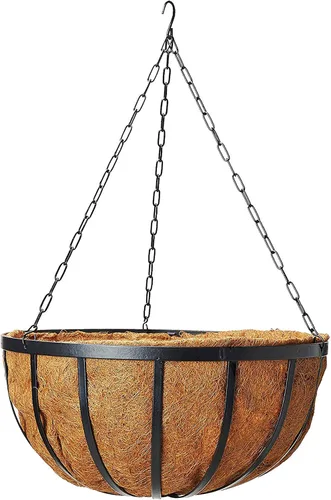 Vista 3 de Arcadia Garden Products 1592 Solstice Series - Cesta colgante de coco de 16 pulgadas