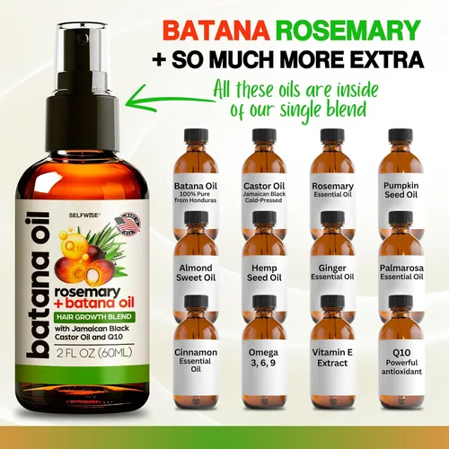 Vista 3 de Aceite de batana para el crecimiento del cabello + aplicador de peine – 100% puro, orgánico, prensado en frío, sin refinar de Honduras por Dr. Sebi