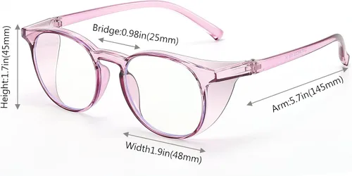 Vista 7 de 2 Pack Bifocal Safety Glasses with Readers Blue Light Blocking Stoggles for Women Men with Industrial Work Protection