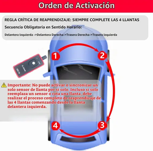 Vista 6 de Herramienta de recuperación TPMS Ford mejorada Herramienta de reinicio TPMS Ford Herramienta de programación TPMS Herramienta de entrenamiento