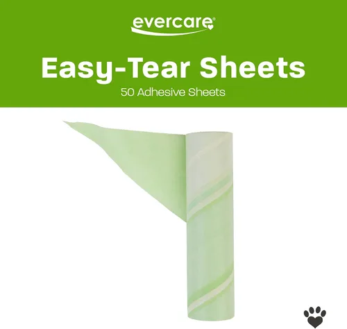 Vista 3 de Evercare Recambio de Rodillo Quitapelusas Mega Multiusos para Pelo de Mascotas de 10", 50 Hojas – Rodillo Adhesivo para Pelo de Mascotas, Removedor
