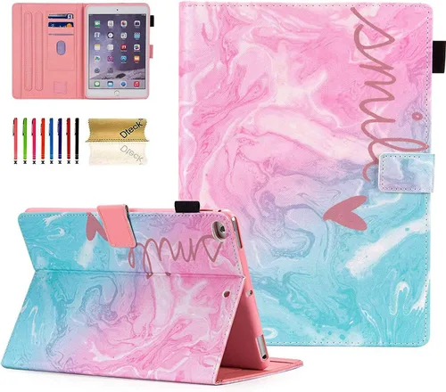 Vista 26 de Dteck Funda para iPad mini 5/4/3/2/1, elegante y ligera de cuero sintético tipo folio con cartera, funda inteligente