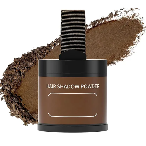 Vista 38 de Polvo para la línea del cabello (caoba) - Cubra instantáneamente las raíces de cabello canoso, sombra para el color del cabello, retoque
