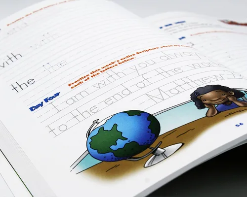 Vista 2 de Una razón para escribir a mano Libro de trabajo de nivel B, grado 2 - Libros de aprendizaje para niños de 6 a 8 años - Libros de papel de práctica