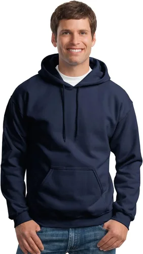 Vista 15 de Gildan - Sudadera con capucha para hombre, mezcla pesada, cordón de ajuste, Rosa de seguridad