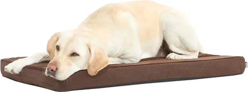 Vista 9 de Barkbox; cama para perro con plataforma de espuma viscoelástica, colchón de felpa para alivio ortopédico de articulaciones, lavable a máquina