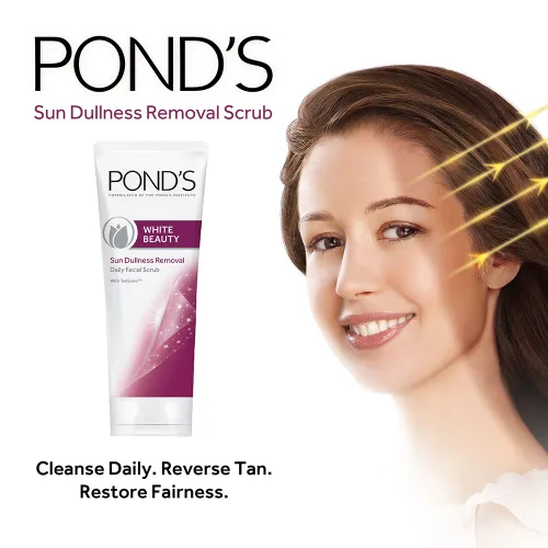 Vista 3 de POND'S Exfoliante facial de eliminación de bronceado de belleza blanca 100gm