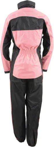 Vista 5 de Milwaukee Leather Traje de lluvia de motocicleta resistente al agua para mujer con cinta reflectante Hi Vis