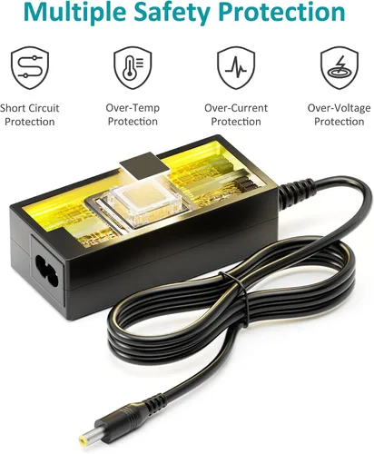 Vista 3 de Adaptador de fuente de alimentación de 12 V, 5 amperios, CA 100-240 V a CC 12 voltios 5A 3.5A 3.5A 2A 1A cable de alimentación transformador