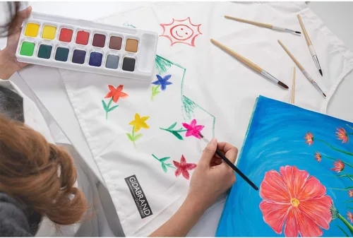 Vista 6 de Delantales blancos para niños, delantal de chef y arte para niños, ideal para cocinar, hornear, pintar o decorar fiestas, para hornear para niños