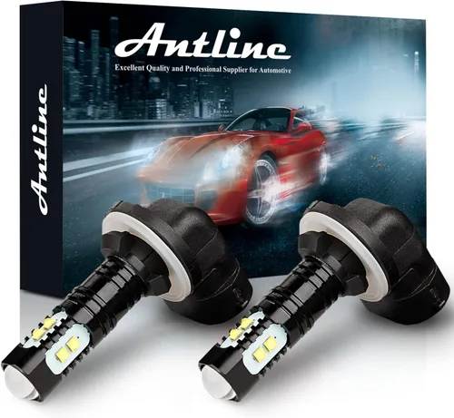 Vista 9 de Antline Bombilla LED H1 súper brillante, versión 3570 CSP-Chips LED antiniebla, repuesto DRL (paquete de 2)