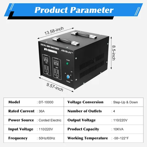 Vista 14 de Convertidor de voltaje de 8000 W/10000 W, transformador elevador/abajo, 110 V/220 V, convertidor de potencia, regulador de voltaje automático