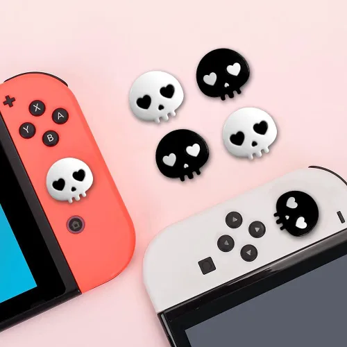 Vista 7 de PERFECTSIGHT Empuñaduras para el pulgar, bonitas tapas de Halloween para Nintendo SwitchSwitch LiteSwitch OLED, 4 piezas de cubierta de botón