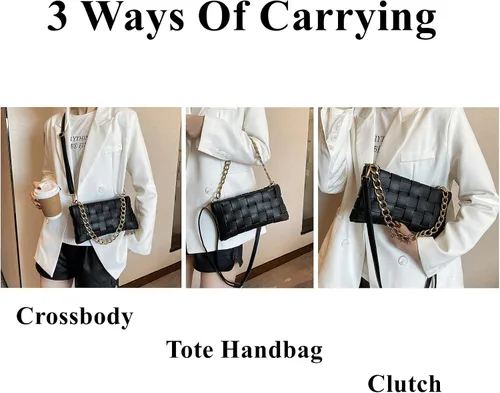 Vista 4 de Bolso de mano trenzado para mujer