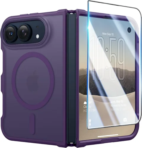 Vista 15 de FNTCASE Funda magnética para Samsung Galaxy Z Fold 7 con protección de A B-Clear