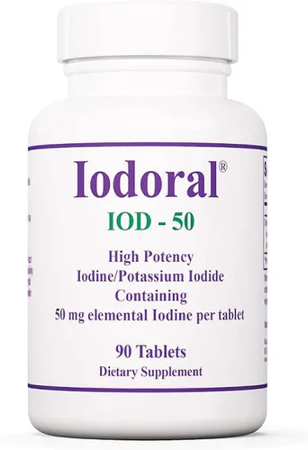 Vista 9 de Optimox Suplemento yodoral de 50 mg - Tabletas de yoduro de potasio, apoyo para la tiroides, vitaminas y minerales diarios, solución de yodo