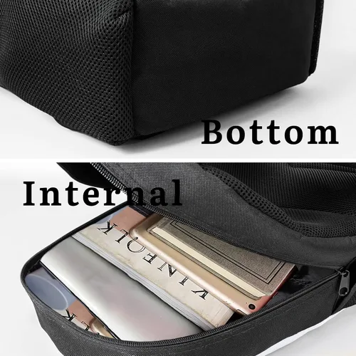 Vista 6 de Mochilas de impresión 3D bolsa de hombro de moda mochila de viaje de ocio bolsas de 17 pulgadas Blancuzco 17inch