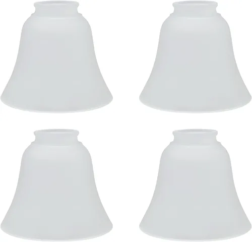 Vista 9 de Aspen Creative 23030-4 Pantalla de Vidrio para Ventilador de Techo Transicional de Alabastro en Forma de Campana con Accesorio de 2-1/8", 4-3/4