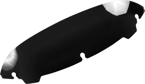 Vista 5 de Parabrisas ondulado negro de 4.5 pulgadas compatible con Harley Davidson Touring Street Glide/Electra Glide/Ultra Limited/Tri Glide FLHT FLHX FLHXS