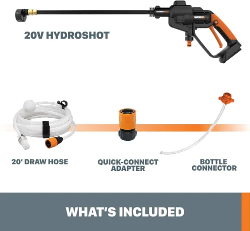 Vista 9 de WORX 20V Power Share 320 PSI Hidrolavadora Hydroshot - WG620.9 (Solo herramienta)