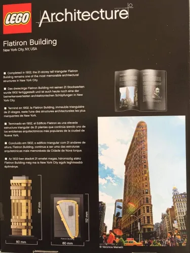 Vista 2 de LEGO Arquitectura 21023 Flatiron Edificio