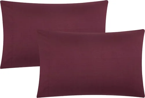 Vista 28 de Evolive Juego de 2 fundas de almohada de microfibra cepillada ultra suave con cierre de sobre (tamaño estándar de 20 x 30 pulgadas, color negro)