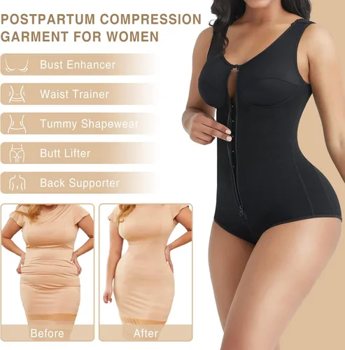 Vista 4 de FeelinGirl Fajas Colombianas BBL Stage 2 Post Surgery Compression Shapewear for Women Tummy Control Butt Lifter