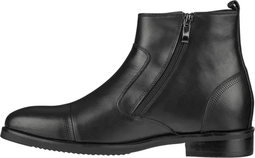 Vista 3 de CALTO Zapatos de elevación invisibles para hombre con aumento de altura Botas ligeras de cuero de primera calidad con cremallera 3.2 pulgadas más