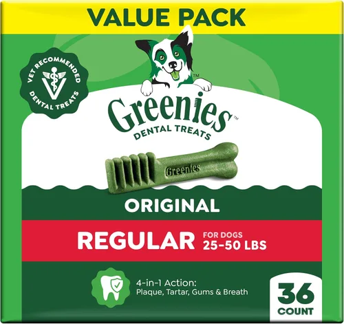 Vista 15 de Greenies - Golosinas dentales regulares para perros, sabor original de pollo, 3