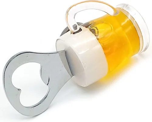 Vista 9 de Abrebotellas con forma de taza de cerveza, práctico abridor de vino de acero inoxidable, accesorios de cocina (forma de taza de cerveza)
