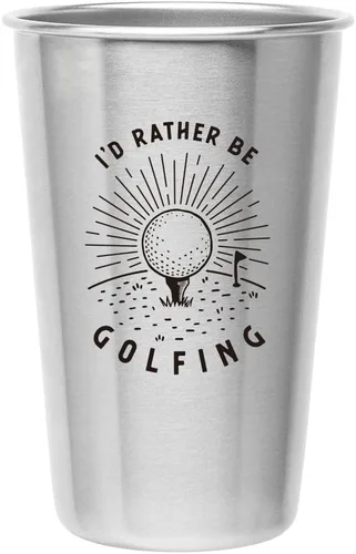 Vista 9 de Taza de acero inoxidable Rather Be Camping (16 onzas) – Taza de regalo divertida para hombres al aire libre – Regalo de casa rodante, idea